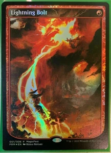 mtg magic fest magicfest lightning bolt FOIL ENGLISH foudre extended borderless - Bild 1 von 1