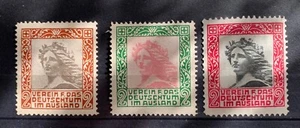 Austria - Poster Stamps - Cinderella 3 Value MNH 2FM736 - Picture 1 of 1