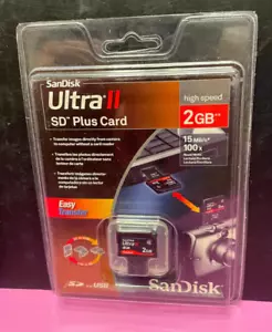 Tarjeta SanDisk Ultra II 2GB SD Plus (SDSDPH-002G-A11) - Nueva, sellada - Imagen 1 de 2