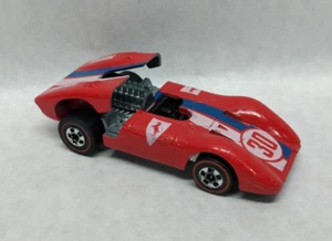 Vintage 1969 Hot Wheels Redline FERRARI 312P Flying Colors - Hong Kong - Picture 1 of 8