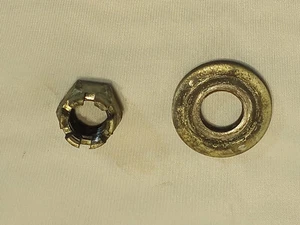 78-85 O.E.M. HONDA ATC70/110/and More Rear Axel Wheel Washers & Castle Nuts - Imagen 1 de 5