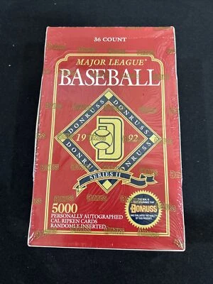 Donruss Serie 2 1992 béisbol caja de cera sellada de fábrica 36 paquetes Cal Ripken automático Foto 1 de 4