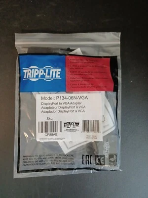 Tripp Lite DisplayPort to VGA Video Adapter (P134-06N-VGA) - Image 1 of 4