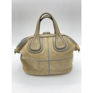 GIVENCHY Nightingale 2-way bag Leather handbag Shoulder bag Khaki Authentic - Picture 1 of 9