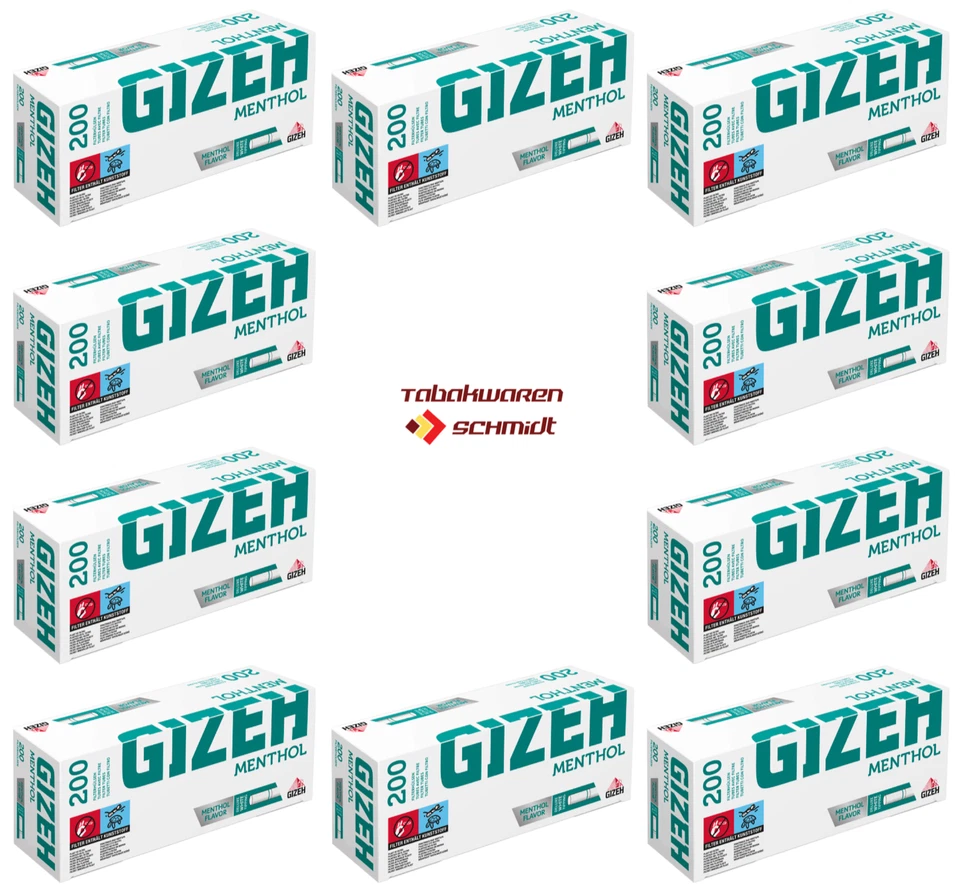 2000 Stück GIZEH Menthol Filterhülsen - Bild 1 von 1