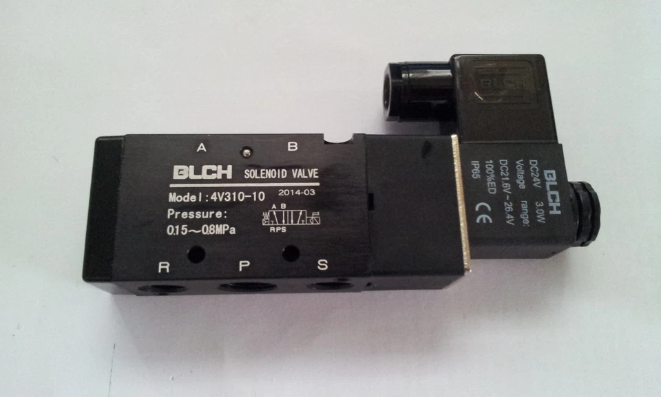 M UND S Pneumatik Ventil 5/2 IG3/8" 24 Volt ET4V310-10-24VDC-BLCH