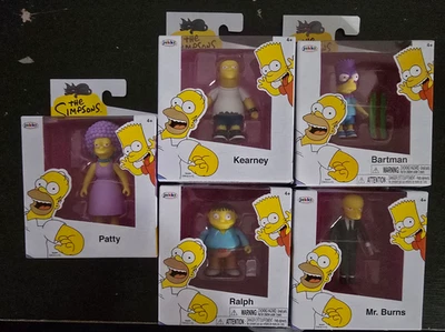 Jakks Pacific Simpsons 2.5" Bartman Exclusive, Ralph, Kearney, Mr. Burns, Patty - Image 1 of 2