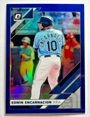 Edwin Encarnacion 2019 Donruss Optic Blue Holo Parallel #'d /75 Seattle Mariners - Image 1 of 3