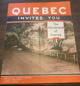 Quebec Invites You The Wonderland of America June 1st 1934 - Imagen 1 de 3