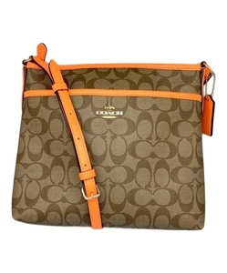 Bolso de Hombro COACH Beige Naranja - Imagen 1 de 8