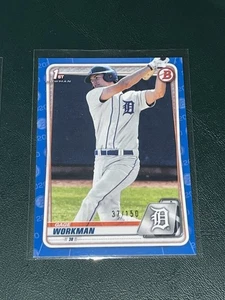 2020 Bowman Draft Gage Workman BLUE /150 - Picture 1 of 1