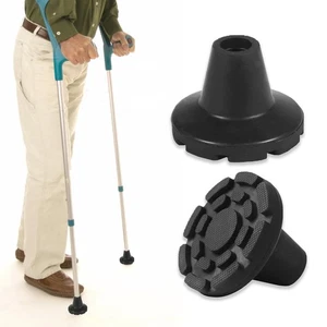 Forearm Eblow Crutches Tips for 3/4 inch Cane Replacement, Non-Slip, Rubber, ... - Picture 1 of 5