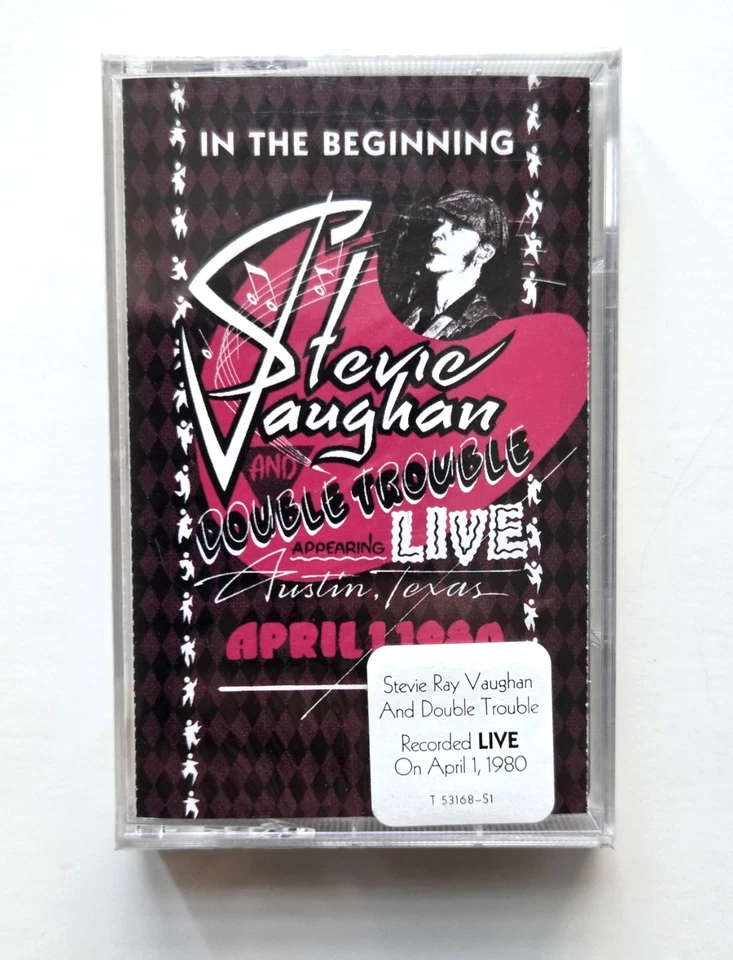 Stevie Vaughan - Double Trouble Live SEALED Cassette w/ HYPE sticker - Image 1 of 4