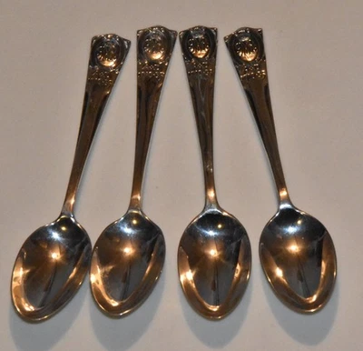 Quatro colheres vintage de prata esterlina Londres 1934(2). 1935(2), George V, 25 anos - Imagem 1 de 4