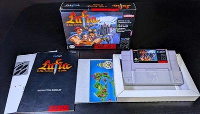 Lufia and The Fortress of Doom | SNES | Complete | Original CIB w/ Map Foldout - Image 1 of 4