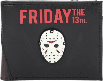 Friday the 13th Jason Mask Bi-Fold Wallet Bioworld - Image 1 of 2