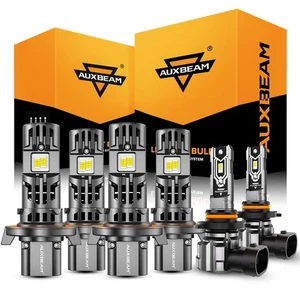 For Ford F250 F350 Super Duty 2020-2022 AUXBEAM Canbus LED Headlight Bulbs 6500K - Picture 1 of 12
