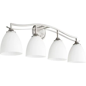 Quorum International 5027-4-65 Jardin Bathroom Vanity Light Satin Nickel - Picture 1 of 1