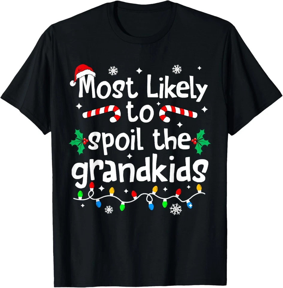 Camiseta familiar a juego Most Likely to Spoil The Grandkids Navidad Foto 1 de 1
