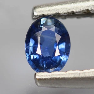 0.20CTS UNHEATED/UNTREATED ROYAL BLUE SAPPHIRE BRILLIANT OVAL GEMSTONE SRI LANKA - Picture 1 of 3