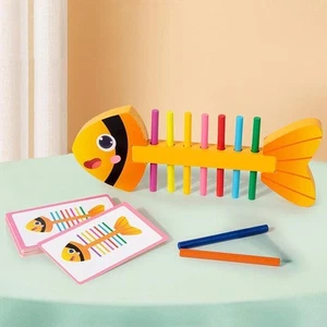 Fishbone Matching Toy Creative Matching Game for 3+Years Boy Girls Preschool - Picture 1 of 6