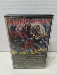 Iron Maiden "Number of the Beast" Cassette Tape Heavy Metal 80's Harvest Vintage - Picture 1 of 5