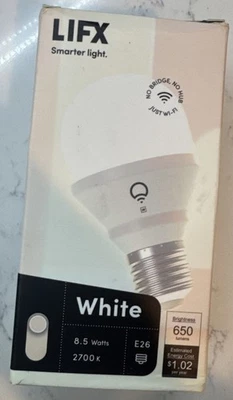 LIFX Wi-Fi Smart LED Light Bulb Works with Alexa Brightness 650 Lumens E26 8.5W - Image 1 of 2