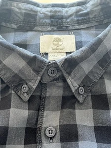 TIMBERLAND Blue Plaid Check Long Sleeve Shirt XXL - Picture 1 of 13