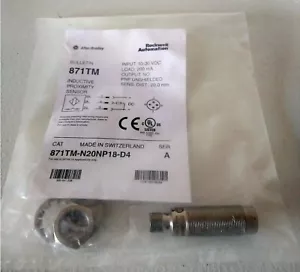 Allen Bradley 18 mm Barrel Inductive Proximity Sensor (871TM-N20NP18-D4) - Picture 1 of 2