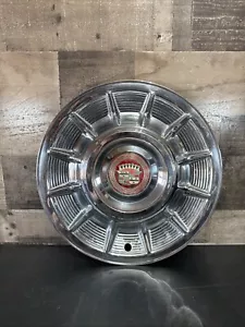 1957 Cadillac Eldorado Sombrero 57 HubCap 15" Caddy Wheel Cover 50s Ford Mercury - Foto 1 di 23
