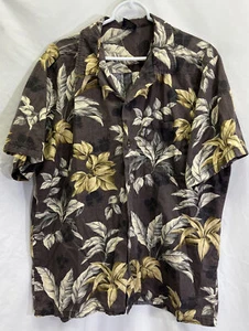 Palm Wave Talla XL Hombre Manga Corta Hawaiano Botón Frontal Camisa Logo Bolsillo - Imagen 1 de 8