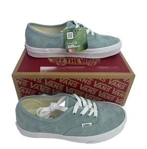 Vans Unisex’s Authentic Low Top Sneaker Pig Suede Gray Mist Size M/5 W/6.5 New - Picture 1 of 12