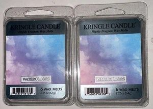 Kringle candle WATER COLORS Highly Fragranced WAX Melts / 2 Packs - Picture 1 of 2