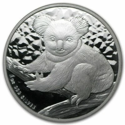 Australia 2009 KOALA Bear $1 1 OZ Troy plata pura de origen original Rollo Perth Mint Foto 1 de 4