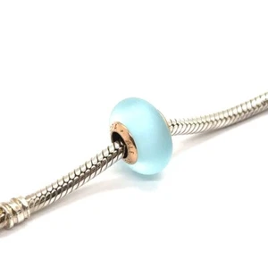 PANDORA MATTE BLUE MURANO 2.3G (EPJ029336) - Picture 1 of 5