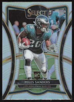 2019 Panini Select Concourse Silver Rookie Miles Sanders Philadelphia Eagles - Image 1 of 2