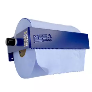 Blue Roll Paper Towel Dispenser Wall Mounted Industrial Clean Holder Warehouse - Picture 1 of 11