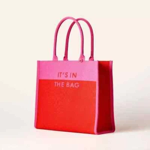 Colorblock Knit Tote Bag - kate spade new york x Target Pink/Red - Imagen 1 de 4