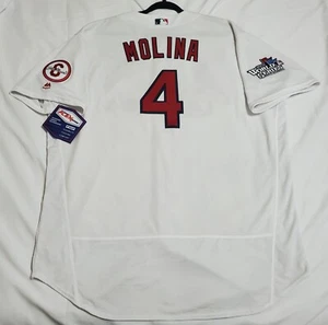 AUTHENTIC MAJESTIC YADIER MOLINA 52 2XL, ST. LOUIS CARDINALS FLEX BASE Jersey - Picture 1 of 5