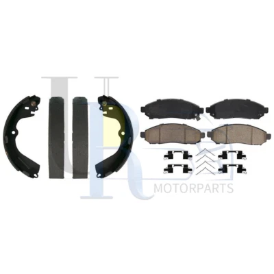 Juego de pastillas de freno de disco delanteras traseras Wagner + zapatas de freno para Chevrolet City Express 15 Foto 1 de 3