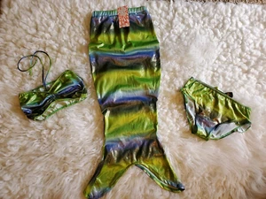 Cosmic Girl Swimwear 3 Piece Swimsuit Mermaid Bikini with Coverup Beachwear 4-5 - Picture 1 of 7
