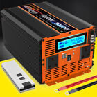 Car Converter 4000W 8000W Power Inverter DC 12V to AC 240V LCD USB Motorhome UK