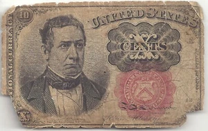 UNITED STATES 10 CENT FRACTIONAL CURRENCY ~ SERIES of 1874 ~ AS IS - Picture 1 of 2