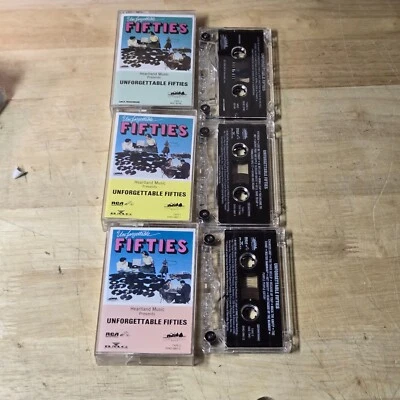Unforgettable Fifties Compilation Cassette Tapes 1988 Vol 1, 2, 3 Heartland 50s - Image 1 of 2