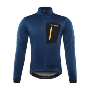Men's Autumn Winter Thermal Cycling Jersey Jacket Windproof Coat MTB Outerwear - Picture 1 of 14
