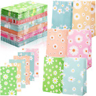 120 Pcs 8.7 Inch Floral Party Favor Bags With 6 Assorted Daisy Designs Flowers P