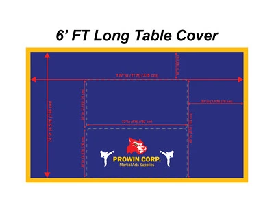 Custom Logo Table Cover, Embroidery Velvet with Tussle Tournament Tablecloth - Image 1 of 4