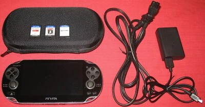 Consola Playstation PS Vita PCH-1004 Cristal Negro OLED + 3 Juegos + Tarjeta de 8 GB Foto 1 de 3