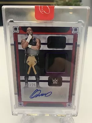 2024 WWE Panini Three Count Omos Memorabilia Autographs Purple #MA-OMS 05/25 - Image 1 of 3