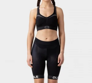Ale Cycling Shorts Traguardo Solid |Women-Black/White Size S| Authentic NEW - Picture 1 of 10
